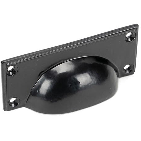 From The Anvil - Art Deco Drawer Pull - Black - 46135 - Choice Handles