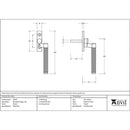 From The Anvil - Brompton Espag - RH - Pewter Patina - 46168 - Choice Handles