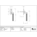 From The Anvil - Brompton Espag - RH - Polished Bronze - 46172 - Choice Handles