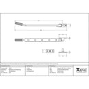 From The Anvil - 12" Brompton Stay - Polished Nickel - 46181 - Choice Handles