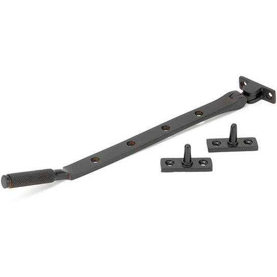 From The Anvil - 10" Brompton Stay - Aged Bronze - 46192 - Choice Handles