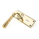 From The Anvil - Hammered Newbury Lever Lock Set - Aged Brass - 46209 - Choice Handles