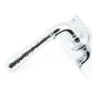 From The Anvil - Hammered Newbury Lever Bathroom Set - Polished Chrome - 46215 - Choice Handles