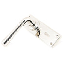 From The Anvil - Hammered Newbury Lever Lock Set - Polished Nickel - 46217 - Choice Handles