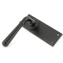 From The Anvil - Hammered Newbury Lever Latch Set - Aged Bronze - 46222 - Choice Handles