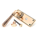 From The Anvil - Hammered Newbury Lever Bathroom Set - Polished Bronze - 46227 - Choice Handles