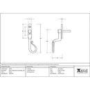 From The Anvil - 16mm Shepherd's Crook Espag - RH - Pewter Patina - 46233 - Choice Handles