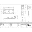 From The Anvil - 4" Monkeytail Universal Bolt - Black - 46236 - Choice Handles