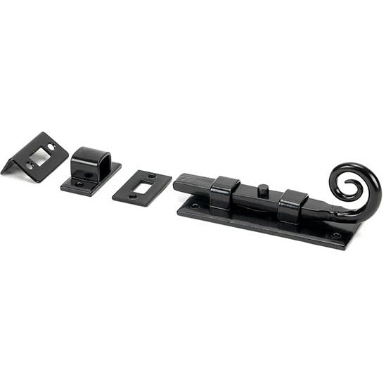 From The Anvil - 4" Monkeytail Universal Bolt - Black - 46236 - Choice Handles
