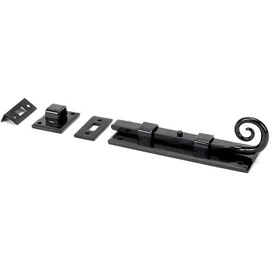 From The Anvil - 6" Monkeytail Universal Bolt - Black - 46237 - Choice Handles