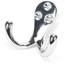 From The Anvil - Celtic Double Robe Hook - Polished Chrome - 46298 - Choice Handles