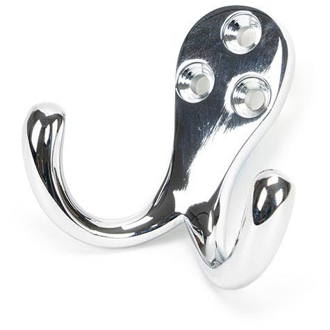 From The Anvil - Celtic Double Robe Hook - Polished Chrome - 46298 - Choice Handles