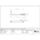 From The Anvil - 6" Roller Arm Stay - Beeswax - 46380 - Choice Handles