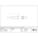 From The Anvil - Polished Marine SS (316) Projection Door Stop - Polished Marine SS (316) - 46430 - Choice Handles