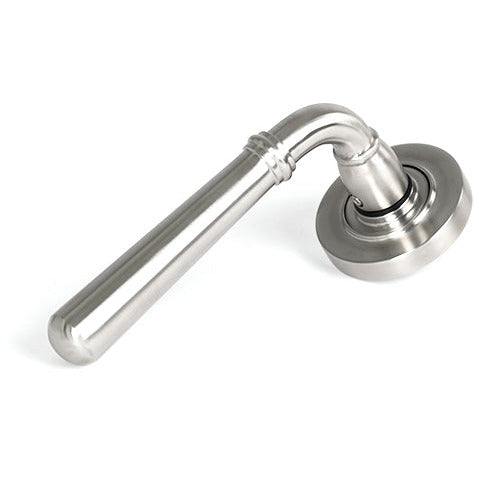 From The Anvil - Newbury Lever on Rose Set (Plain) - Satin Marine SS (316) - 46510 - Choice Handles