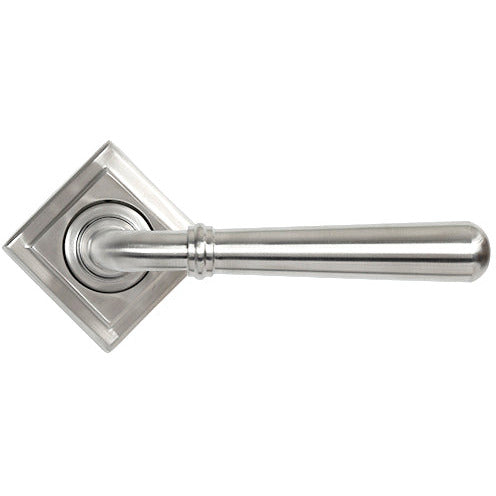 From The Anvil - Newbury Lever on Rose Set (Square) - Satin Marine SS (316) - 46513 - Choice Handles