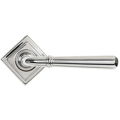 From The Anvil - Newbury Lever on Rose Set (Square) - Polished Marine SS (316) - 46517 - Choice Handles