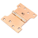 From The Anvil - 4" x 3" x 5"  Parliament Hinge (pair) ss - Polished Bronze - 46523 - Choice Handles