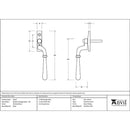 From The Anvil - Newbury Espag - RH - Polished Brass - 46527 - Choice Handles