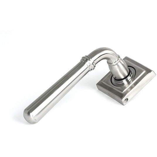 From The Anvil - Newbury Lever on Rose Set (Square) - Unsprung - Satin Marine SS (316) - 46539 - Choice Handles