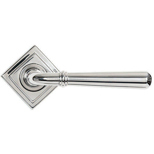 From The Anvil - Newbury Lever on Rose Set (Square) - Unsprung - Polished Marine SS (316) - 46543 - Choice Handles
