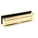 From The Anvil - Traditional Letterbox - Polished Brass - 46549 - Choice Handles