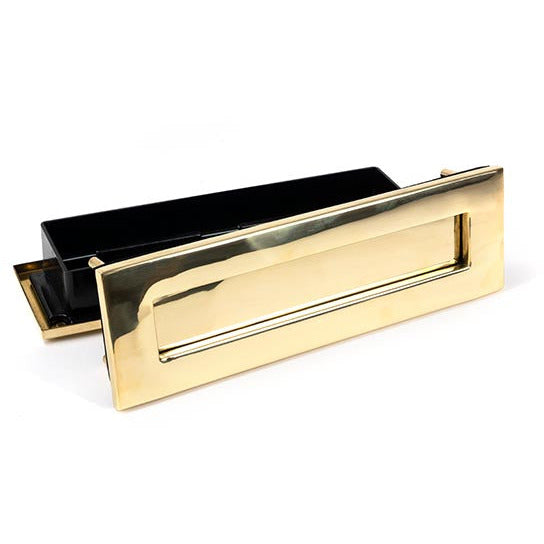 From The Anvil - Traditional Letterbox - Polished Brass - 46549 - Choice Handles