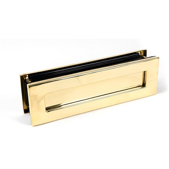From The Anvil - Traditional Letterbox - Polished Brass - 46549 - Choice Handles