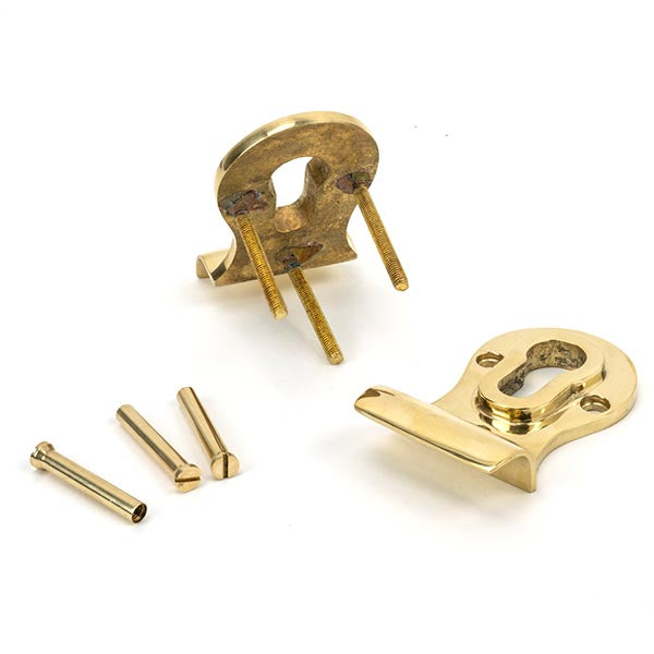 From The Anvil - 50mm Euro Door Pull (Back to Back fixings) - Polished Brass - 46550 - Choice Handles