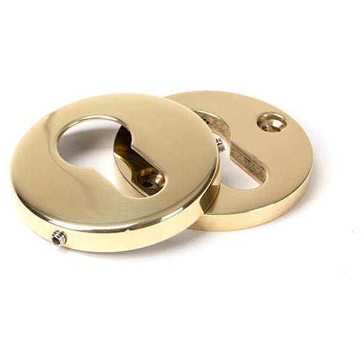 From The Anvil - 52mm Regency Concealed Escutcheon - Polished Brass - 46551 - Choice Handles