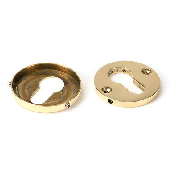 From The Anvil - 52mm Regency Concealed Escutcheon - Polished Brass - 46551 - Choice Handles