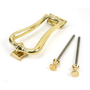 From The Anvil - Brass Slimline Art Deco Door Knocker - Polished Brass - 46552 - Choice Handles