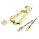 From The Anvil - Brass Slimline Art Deco Door Knocker - Polished Brass - 46552 - Choice Handles
