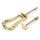 From The Anvil - Brass Slimline Art Deco Door Knocker - Polished Brass - 46552 - Choice Handles