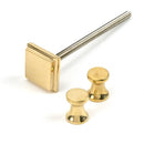From The Anvil - Brass Slimline Art Deco Door Knocker - Polished Brass - 46552 - Choice Handles