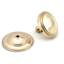 From The Anvil - Art Deco Centre Door Knob - Polished Brass - 46553 - Choice Handles