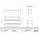 From The Anvil - Traditional Letterbox - Aged Bronze - 46554 - Choice Handles