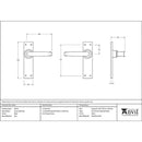 From The Anvil - Lever Latch Set - Black - 46571 - Choice Handles