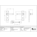 From The Anvil - Lever Bathroom Set - Black - 46572 - Choice Handles