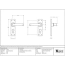 From The Anvil - Lever Euro Lock Set - Black - 46573 - Choice Handles