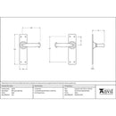 From The Anvil - MF Lever Latch Set - Black - 46574 - Choice Handles