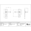 From The Anvil - MF Lever Euro Lock Set - Black - 46576 - Choice Handles