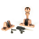 From The Anvil - Mushroom Brighton Fastener (Radiused) - Polished Bronze - 46590 - Choice Handles