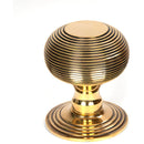 From The Anvil - Beehive Centre Door Knob - Aged Brass - 46654 - Choice Handles