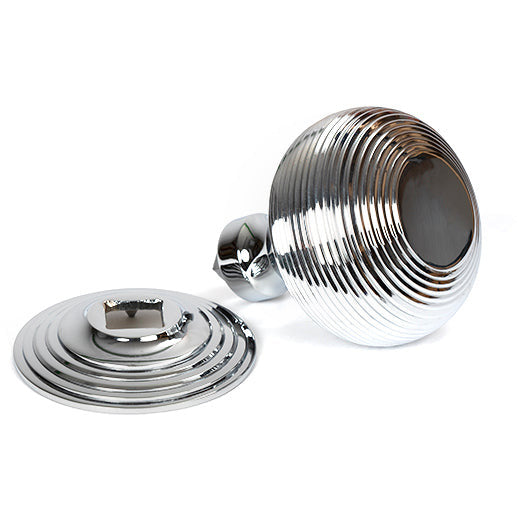 From The Anvil - Beehive Centre Door Knob - Polished Chrome - 46655 - Choice Handles