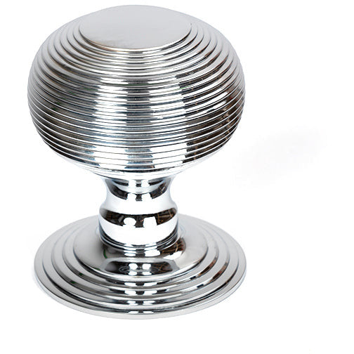 From The Anvil - Beehive Centre Door Knob - Polished Chrome - 46655 - Choice Handles
