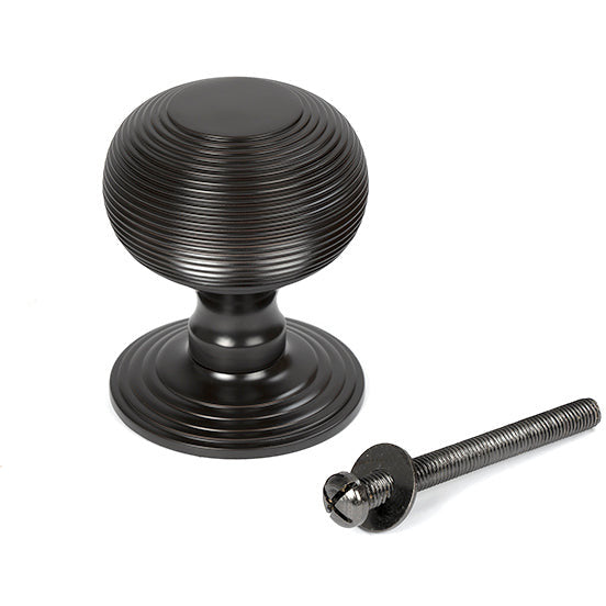 From The Anvil - Beehive Centre Door Knob - Aged Bronze - 46657 - Choice Handles