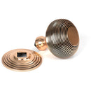 From The Anvil - Beehive Centre Door Knob - Polished Bronze - 46658 - Choice Handles