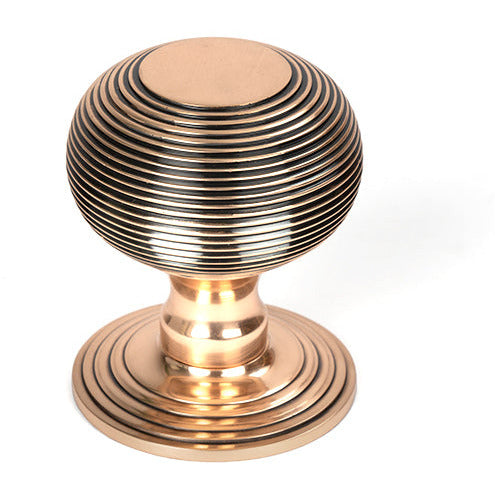 From The Anvil - Beehive Centre Door Knob - Polished Bronze - 46658 - Choice Handles