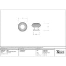 From The Anvil - Beehive Cabinet Knob 40mm - Satin Chrome - 46662 - Choice Handles